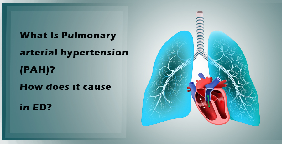 What is Pulmonary Arterial Hypertension (PAH)? How does it cause in ED?